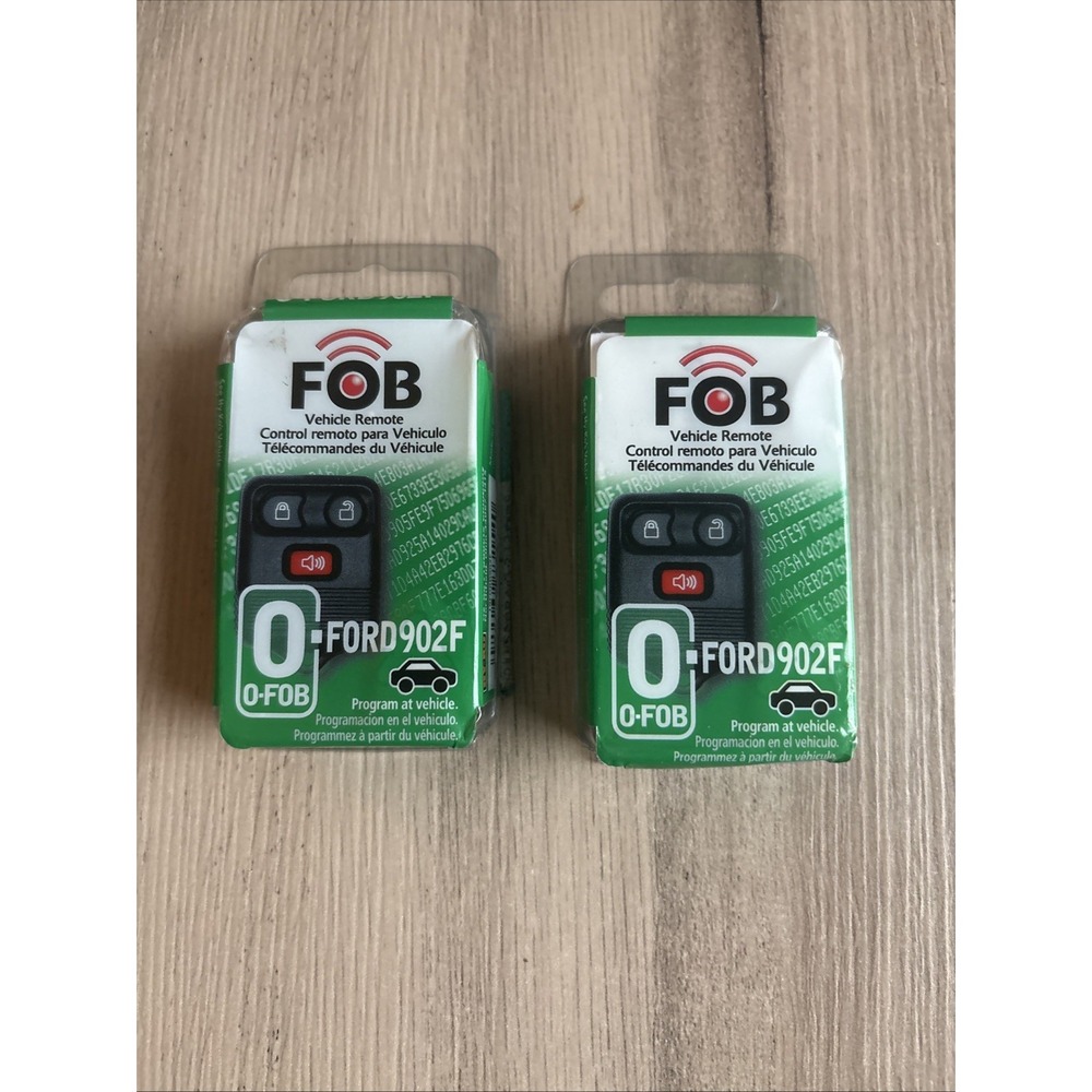 Lot of 2 HY-KO FOB Vehicle Remote 0-FORD902F Ford Black 3-Button Keyless Entry